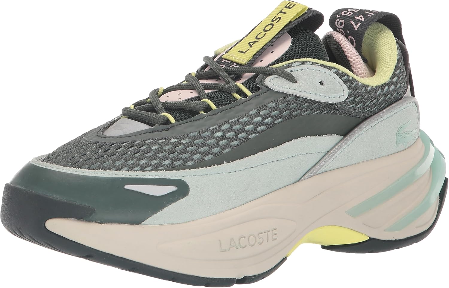 Lacoste Women's 46SFA0100 Sneaker, Burg/NVY, 5