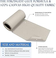 Vista 99 de KING MOUNTAIN - Parche de lona para colocar con la plancha, 3 x 60 pulgadas, parche de reparación de tela 100% de algodón, impermeable; para sofás