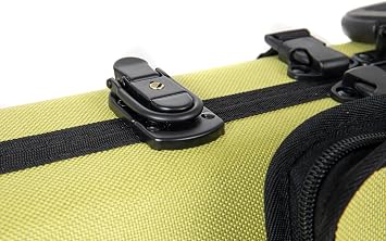GEWA violin case Bio A violet, organic flax shell, adjustable neck rest, fits from 1/2-4/4