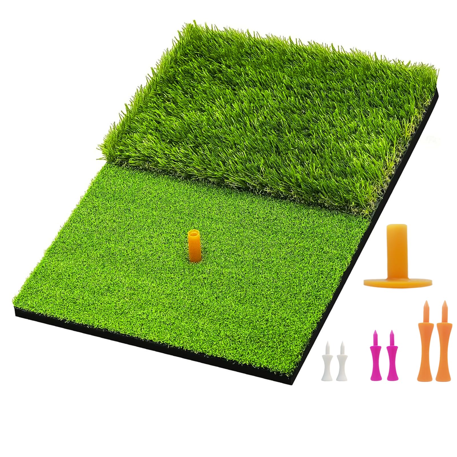 Golf Hitting Practice Mat 23.6x15.8''(60x40cm) Heavy-Duty Foldable