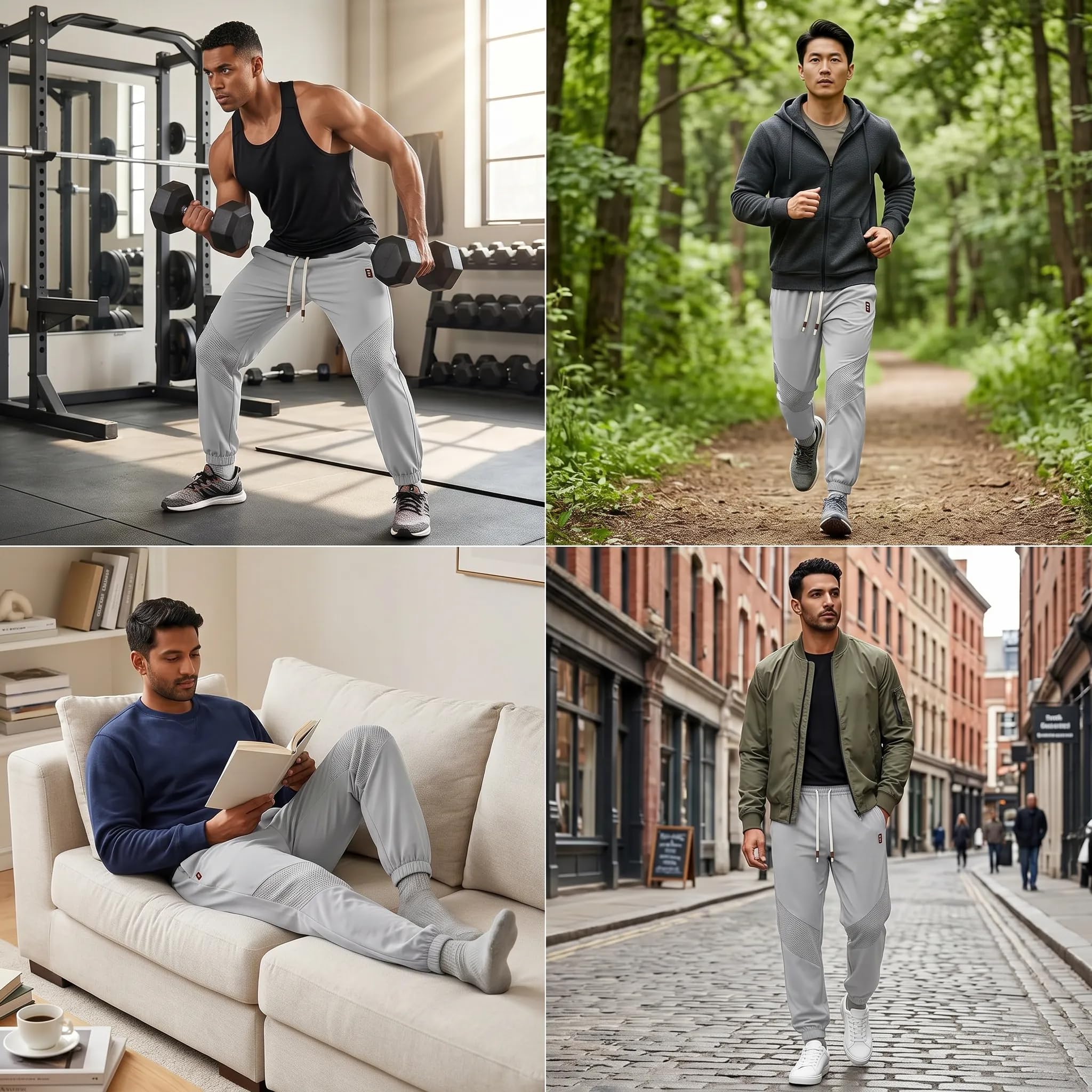 Mens Pants 2026 Summer Casual Lightweight Sweatpants Stretch Quick Dry Hiking Pants Athletic Outdoor Workout Joggers — view 5