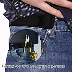 Ceinture élastique avec crochet à outils en pâte Design élastique sans boucle pour le travail en extérieur