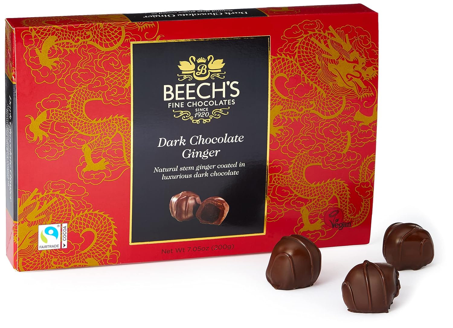 Beech'S Fine Chocolates Dark Chocolate Gingers 200G Amazon.in