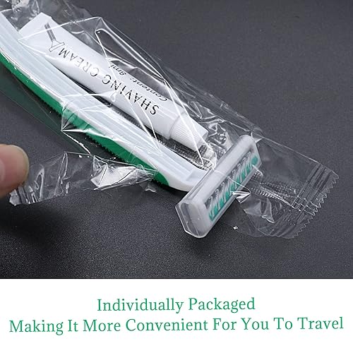 Miniatura 3 de Paquete de 100 maquinillas de afeitar desechables, maquinillas de afeitar desechables para mujeres y hombres, maquinillas de afeitar desechables a