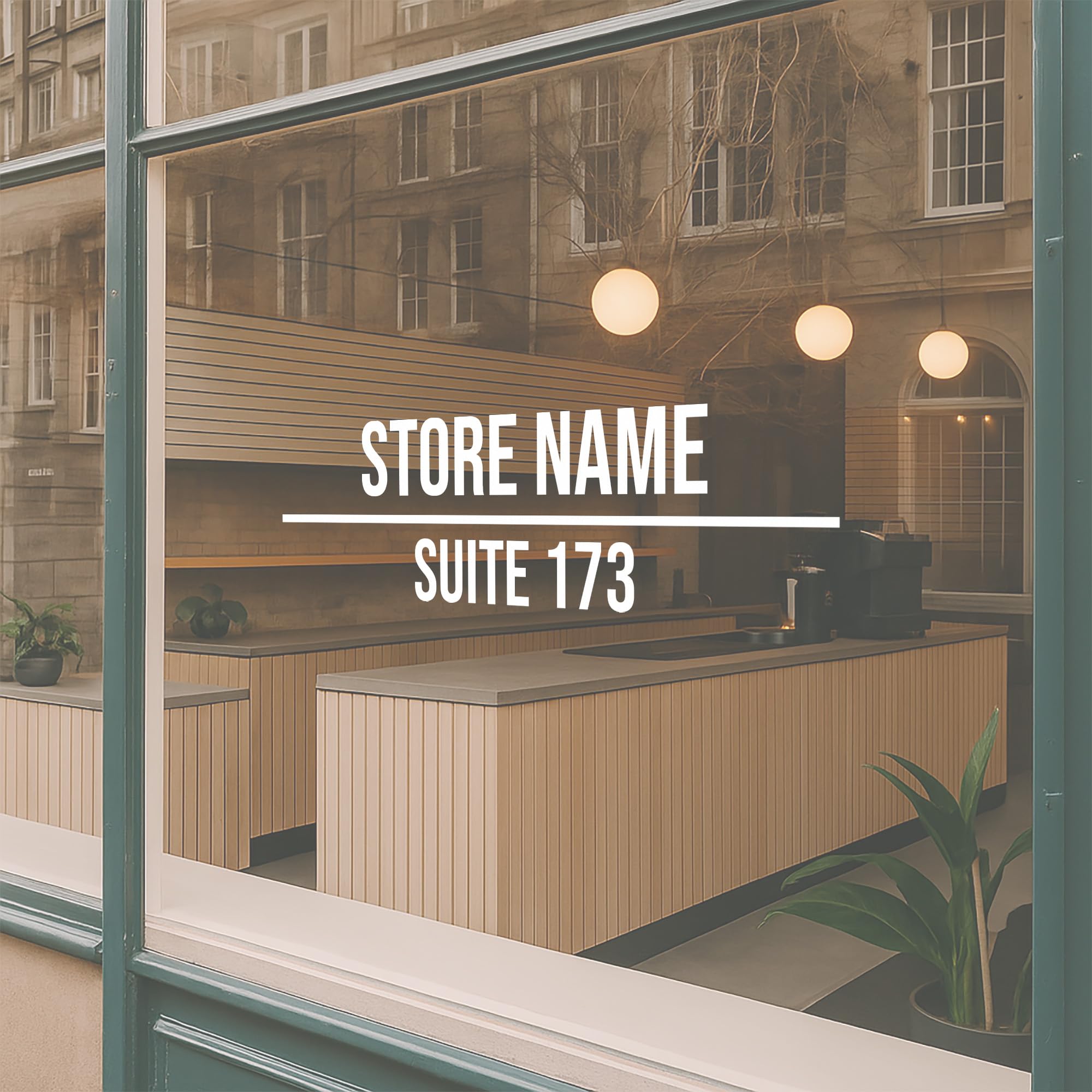Amazon.com: Custom Store Name Sign - Suite Number Business for  display picture 1