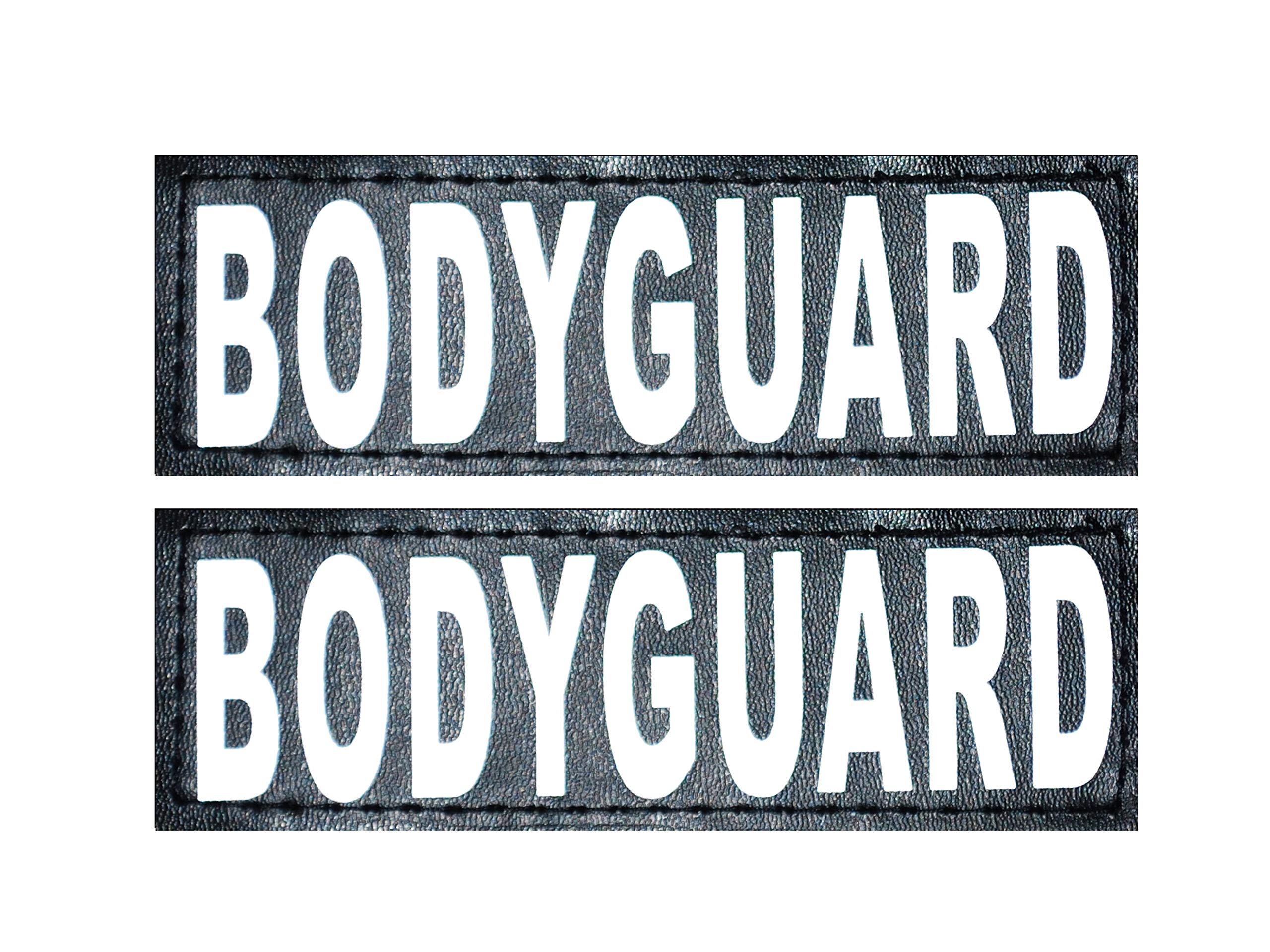Doggie Stylz Set of 2 Reflective Body Guard Removable Patches for Service Dog Harnesses & Vests. (Large 6" X 2")