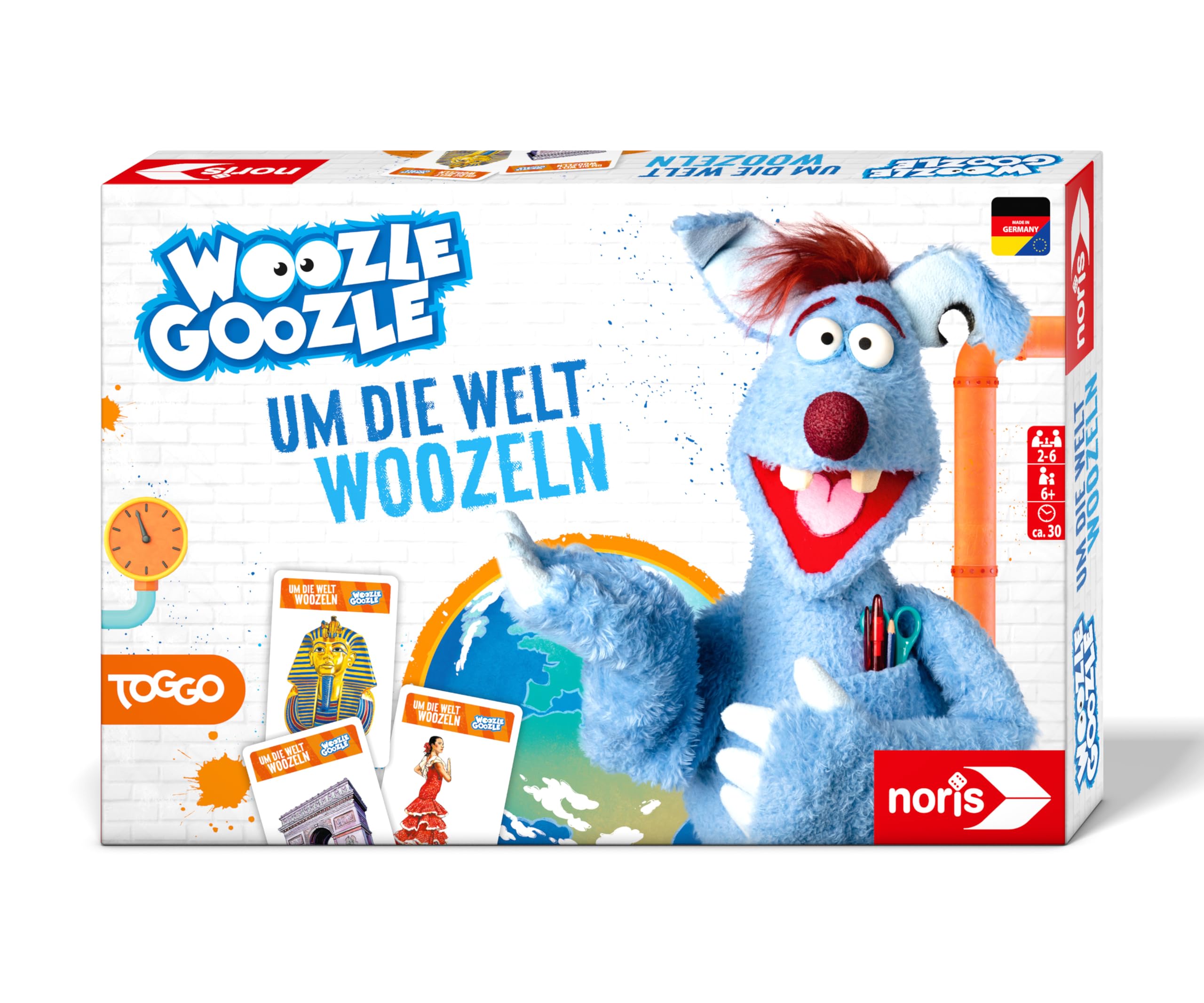 Noris Woozle Goozle 606102072 Woozle Goozle Woozeln! Fantastic Quiz Journey Around the World, for Children from 6 Years for 2 to 6 Players