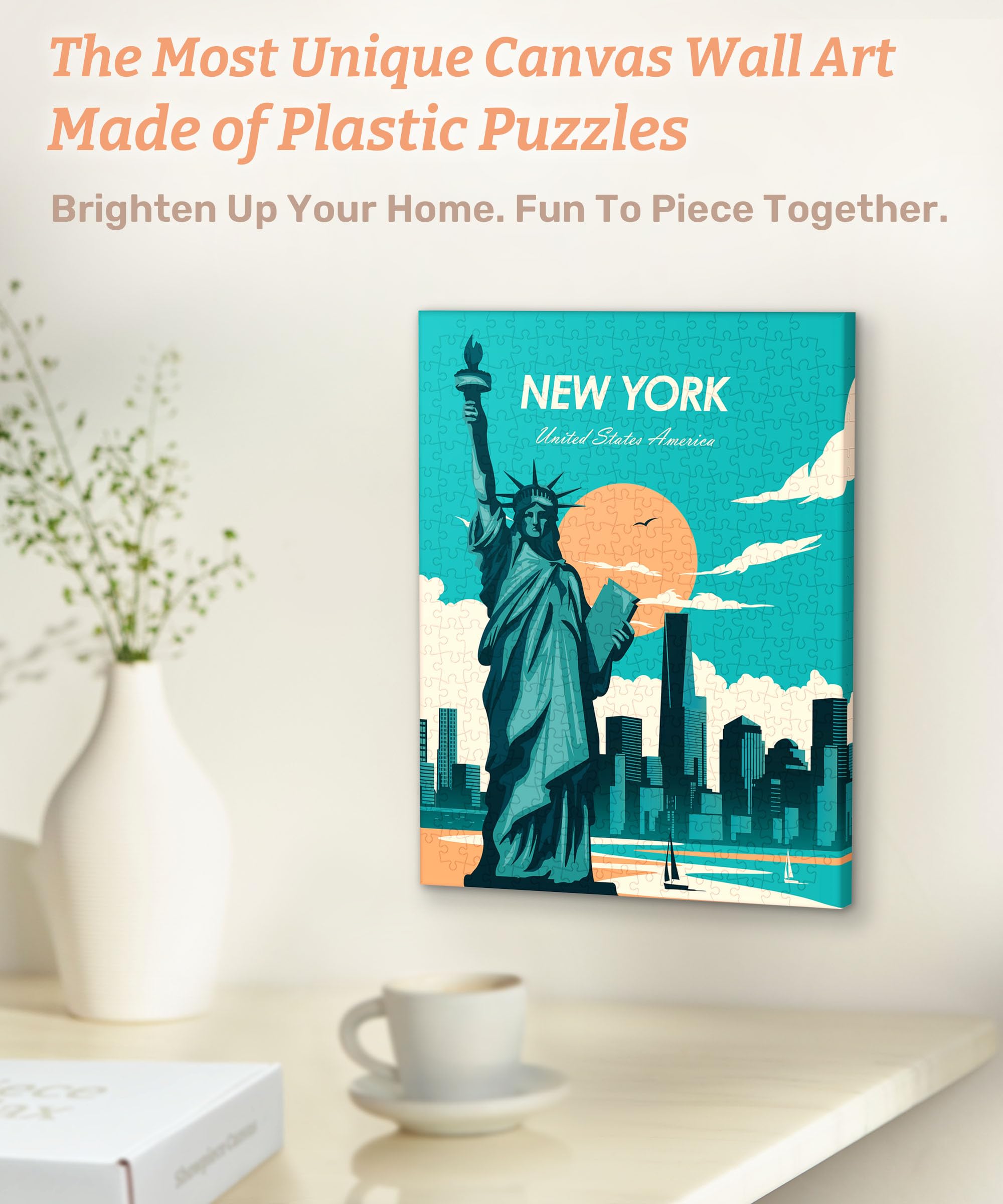 PieceRelax Canvas Wall Art Puzzles for Adults, Studio Inception_Days in New York - Image 2