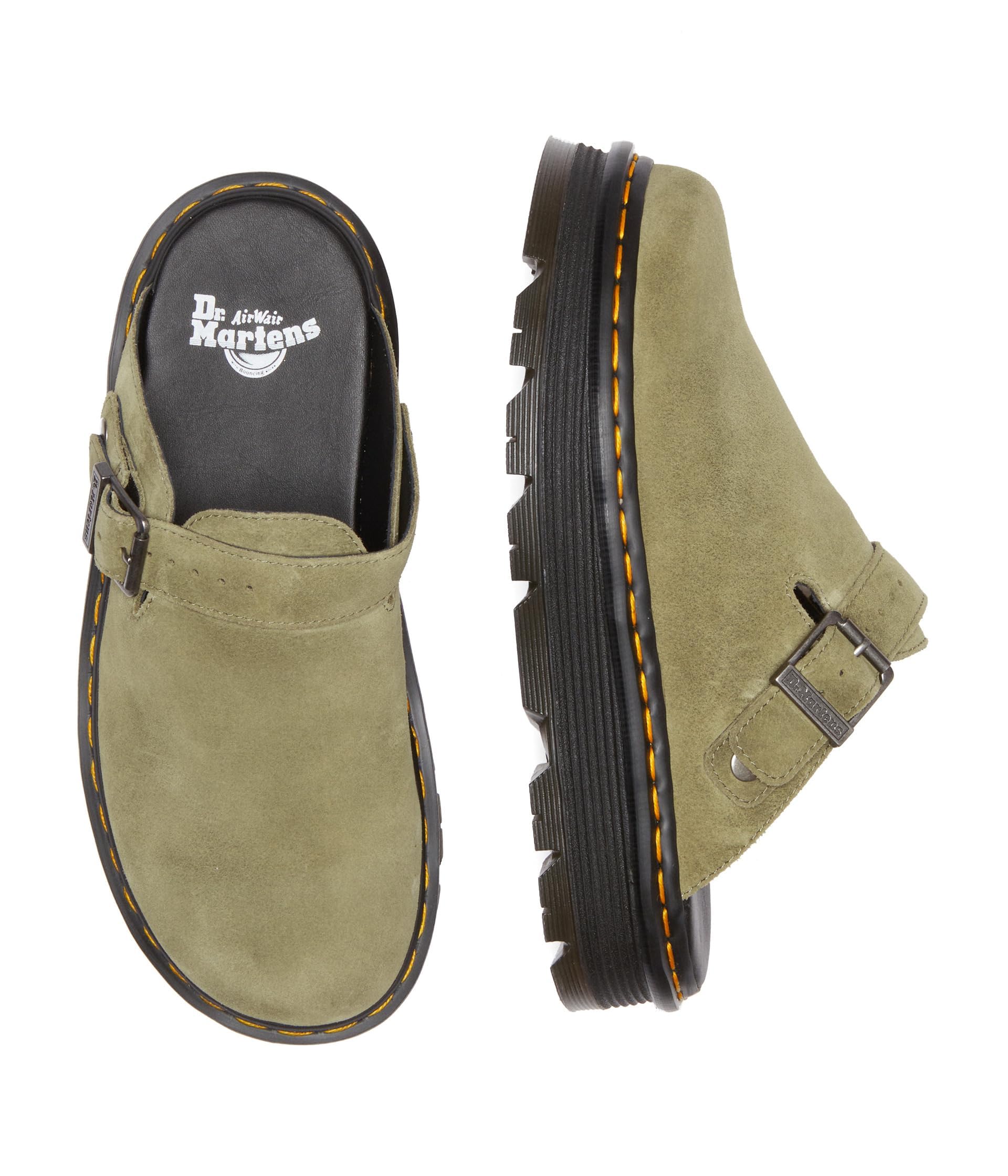 Dr. Martens Zeb Zag Mule Muted Olive E.H Suede UK 11 (U | B2B