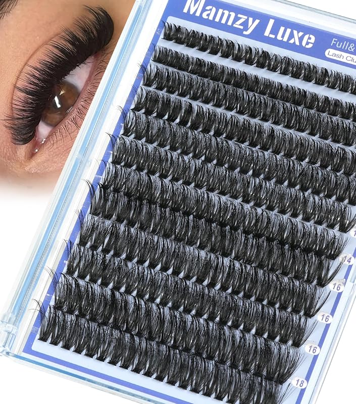 Cílios Postiços em Tufo 80D Curvatura D, 10–18 mm, 240 Unidades — Mamzy Luxe