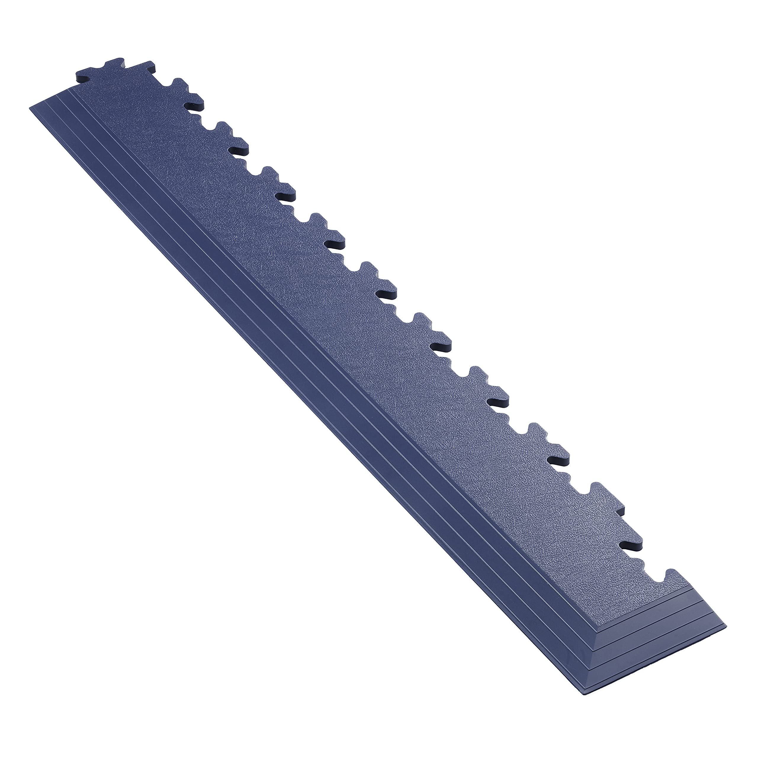 Garage Flooring Corner Ramp - PVC Interlocking Floor Tile Corner Ramp, Gym Matting (Price Per Ramp) (Blue)