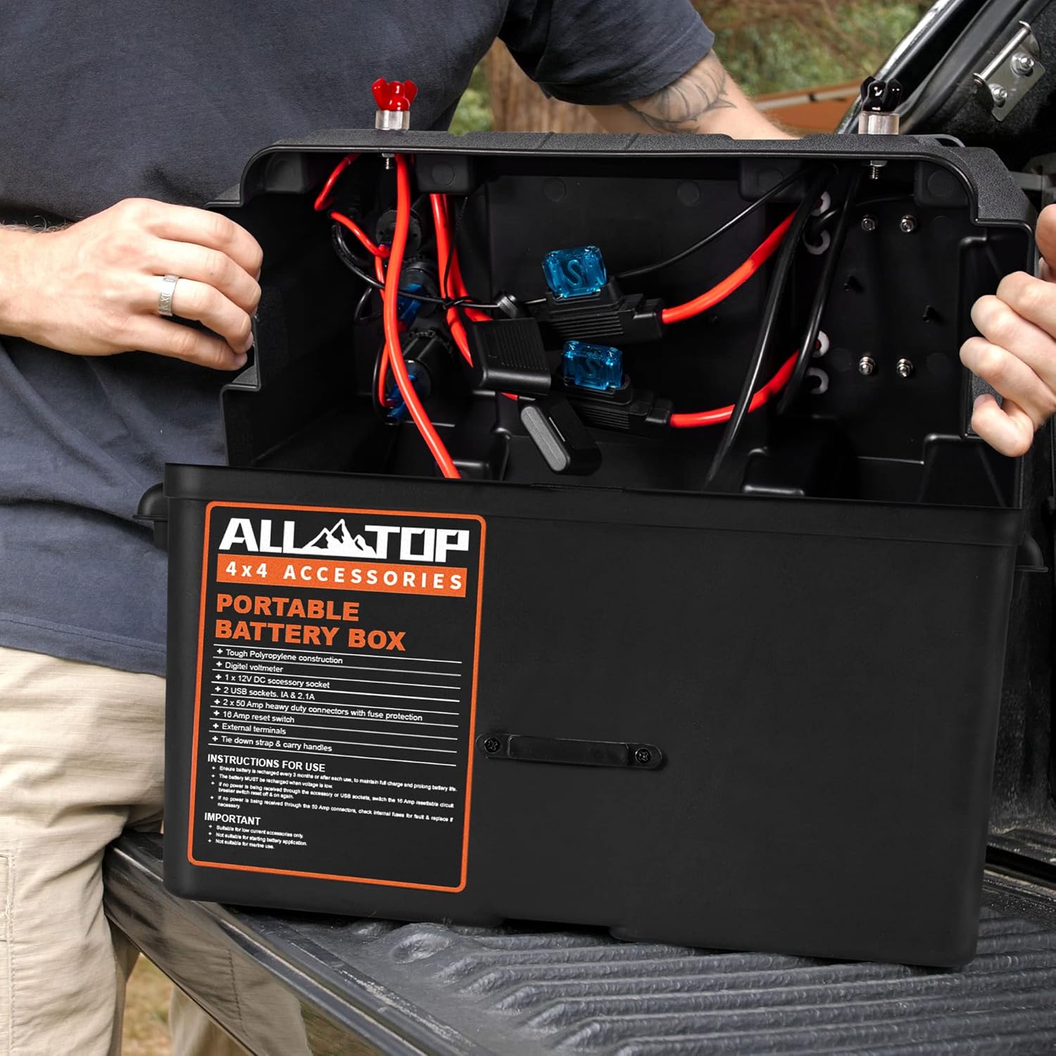 Buy ALLTOP Battery Box 12V Smart Portable Solar Generator Power