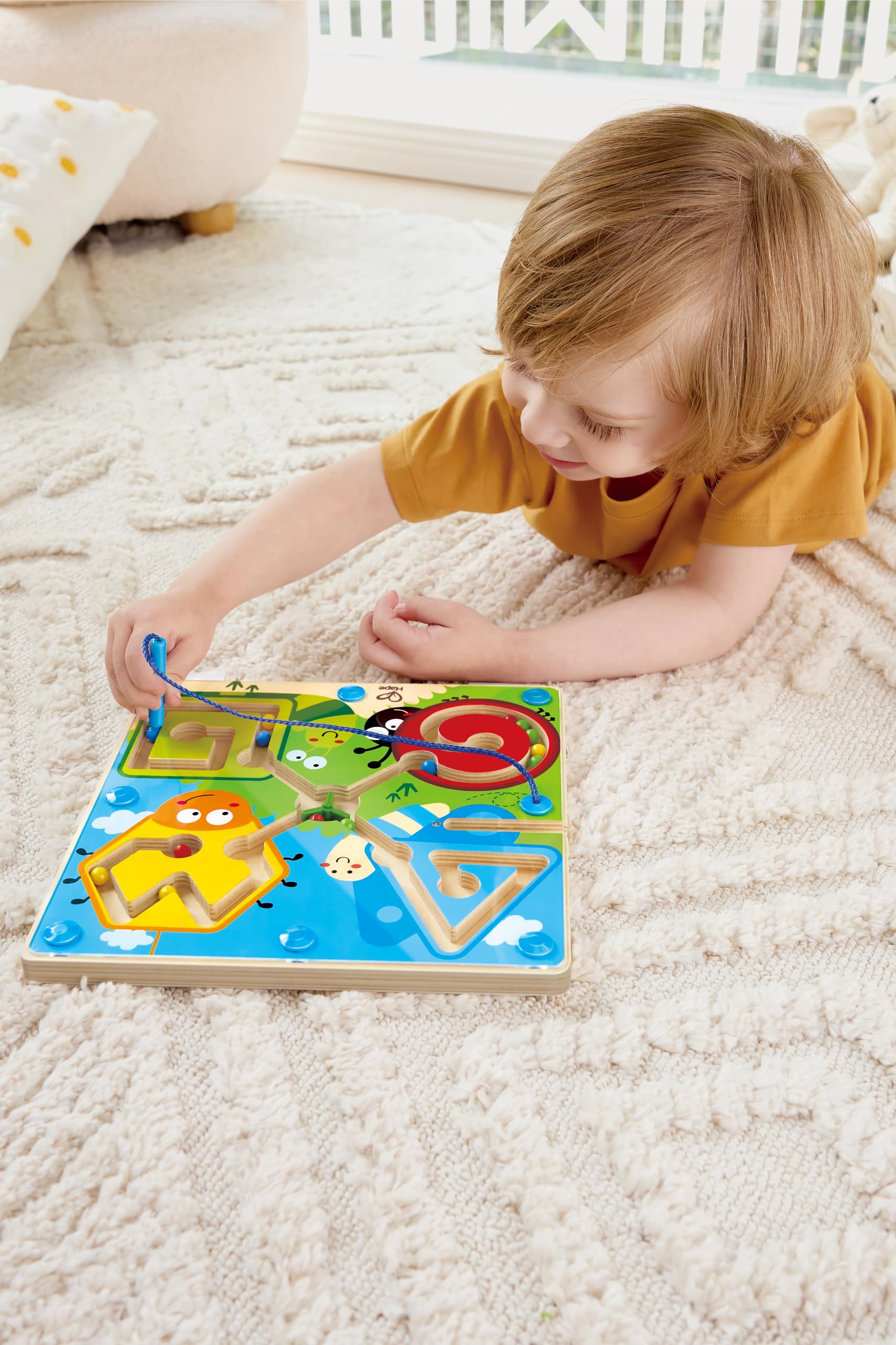 Amazon | Hape(ハペ) むしさんころころ迷路 24.5×24.5×2.1cm 3才以上