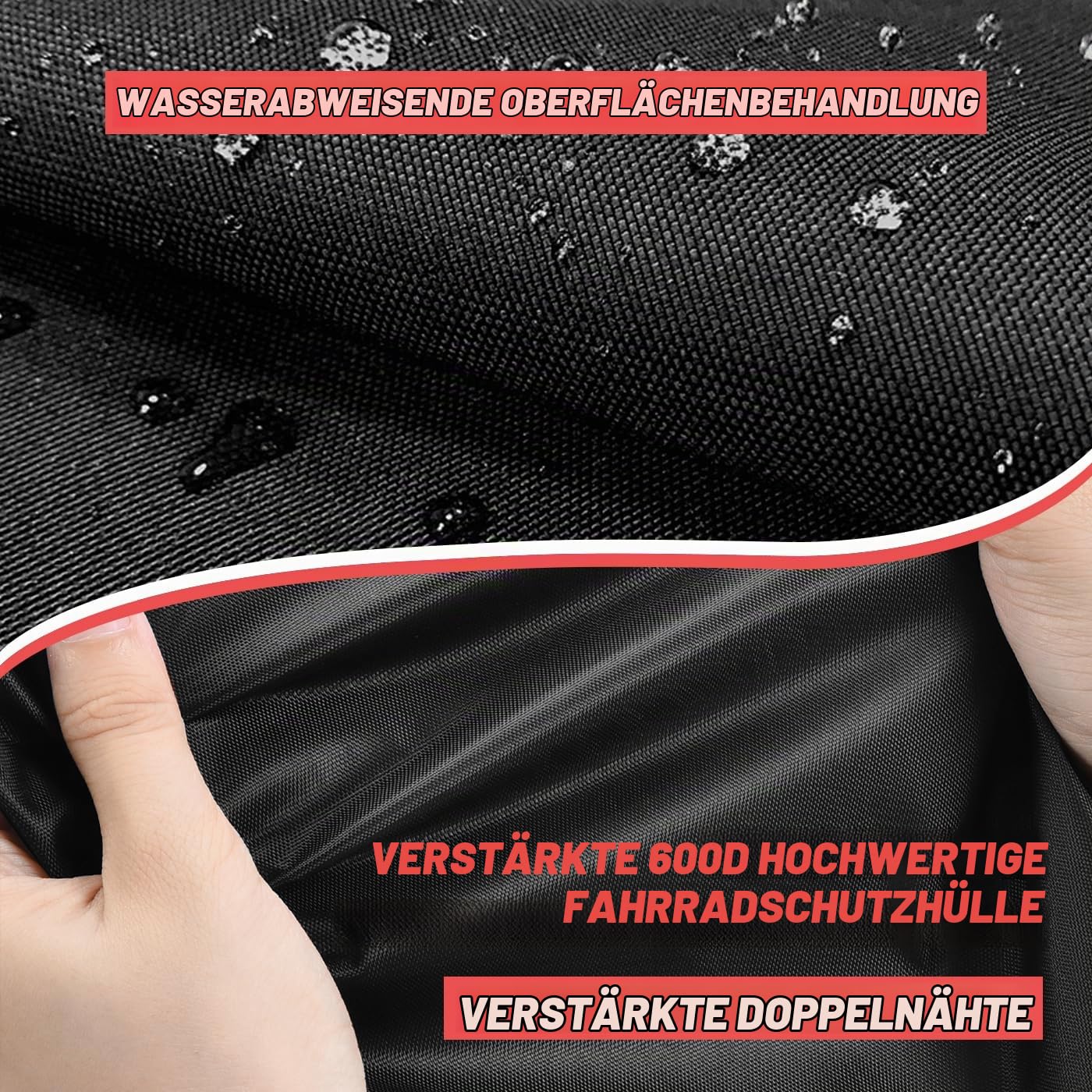 Fahrradabdeckung Universelle Fahrradschutzhülle für Wohnmobile bis 3 Fahrräder Wasserdicht mit UV-Schutz Windstabilität & Reflektorstreifen Fahrradträger Abdeckplane für Reisen Camping Wohnwagen
