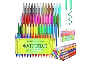 100 Vibrant Watercolor Pens - Unleashing Your Artistic Potential