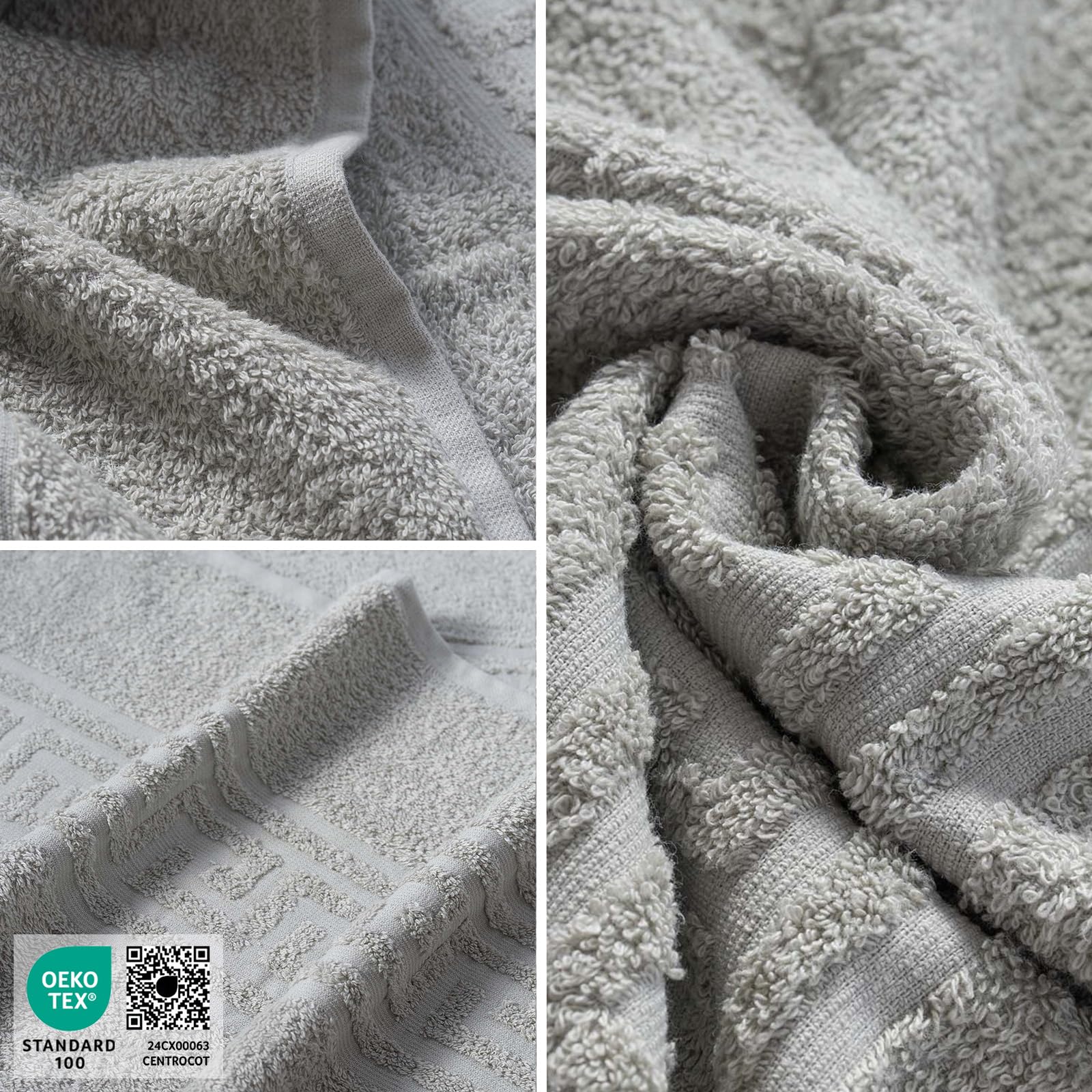 nice homeit Set 2 Asciugamano da Bagno grandi 100x150 cm – Extra Large Telo Bagno in 100% Cotone Filato ad Anello – Extra Morbido e Assorbente. MADE IN ITALY