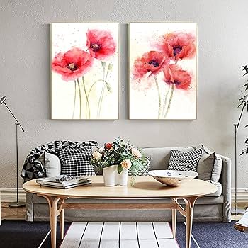 No.227フレーム付きキャンバスアート インテリア 花の絵画 アート