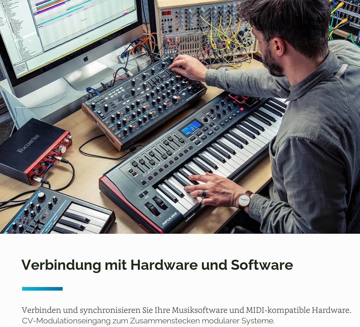 Novation Peak 8-stimmiger polyphonischer Desktop-Synthesizer Synthezizer
