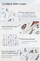 Vista 5 de TotAha - Saco de Dormir Ligero, Manta Portátil Elástica, Suave y Acogedora con Cremalleras Seguras de 2 Vías para 0-6-12-24 Meses 0.5 TOG