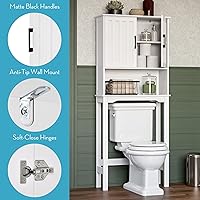 Vista 6 de RiverRidge Monroe - Protector de espacio para baño, sin tamaño, color blanco