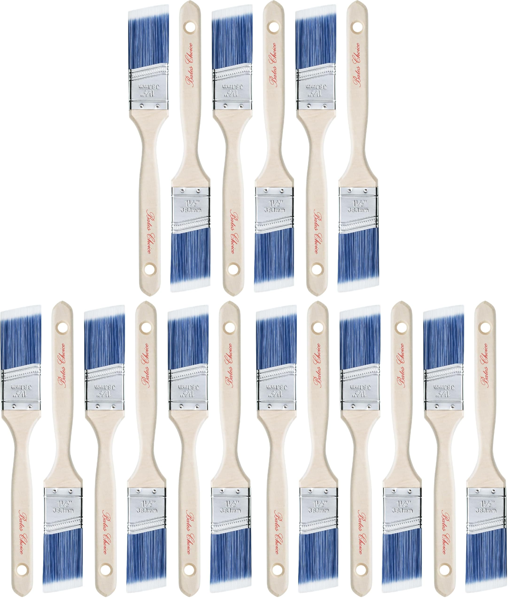 Bates Paint Brushes - 6 Pack for Walls & Projects -22 Bates Paint Brushes - 6 Pack for Walls & Projects -22