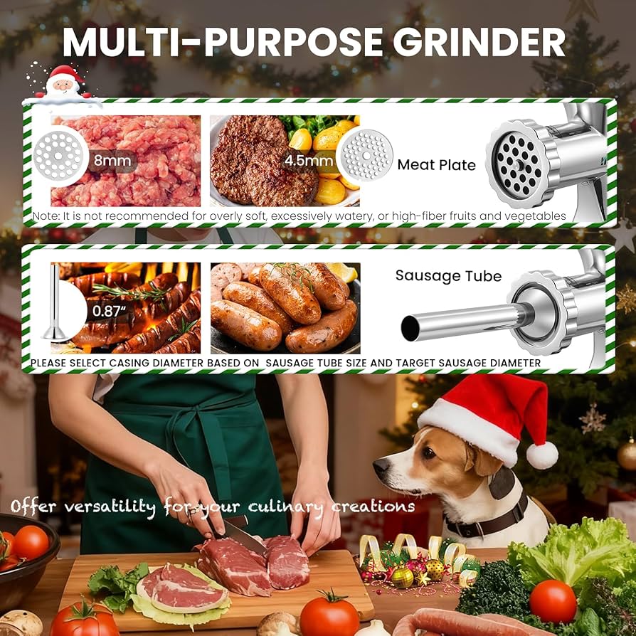 Amazon | Huanyu 手動式ミンサー ミートチョッパー ミートグラインダー