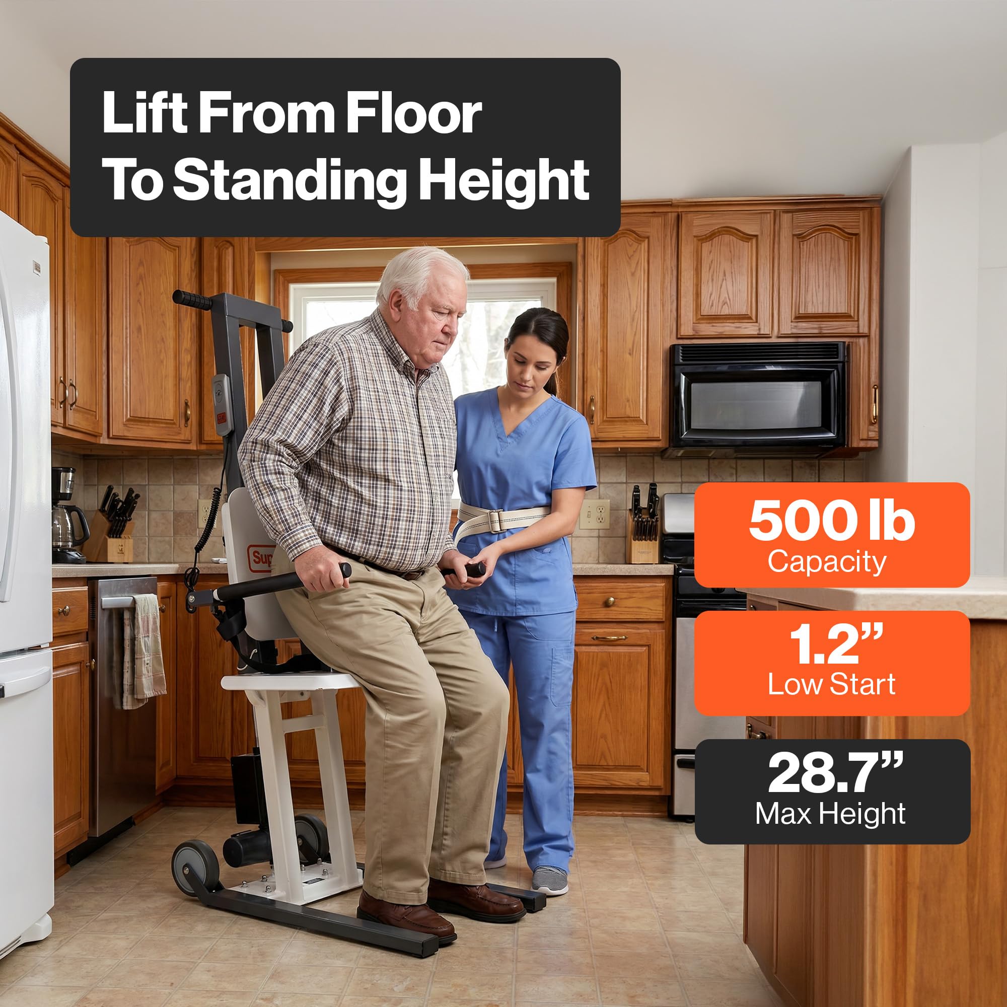 SuperHandy Electric Floor Lift, 500 Lbs Capacity, Portable Design — Amazon image 3