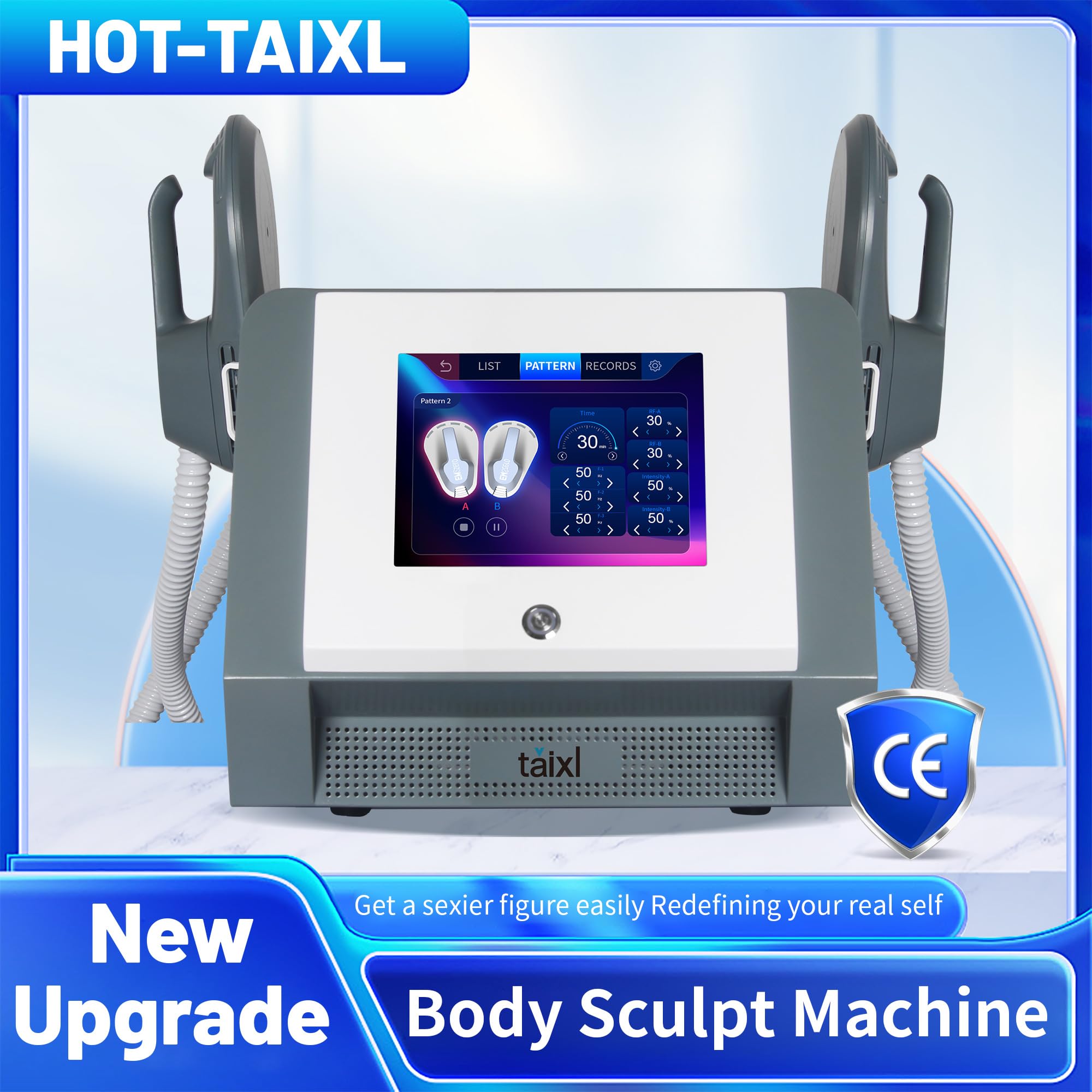Taixl NEO RF EMS Dispositivo de Sculpting Corporal Profesional Reducción de Grasa Tonificación Muscular y Moldeado de Glúteos