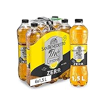 San Benedetto, Thè Freddo al Limone Zero, 6×1,5 l Bevanda Dissetante Analcolica, Gusto Fruttato, Tappo Click, Senza Zuccheri, Conservanti e Coloranti
