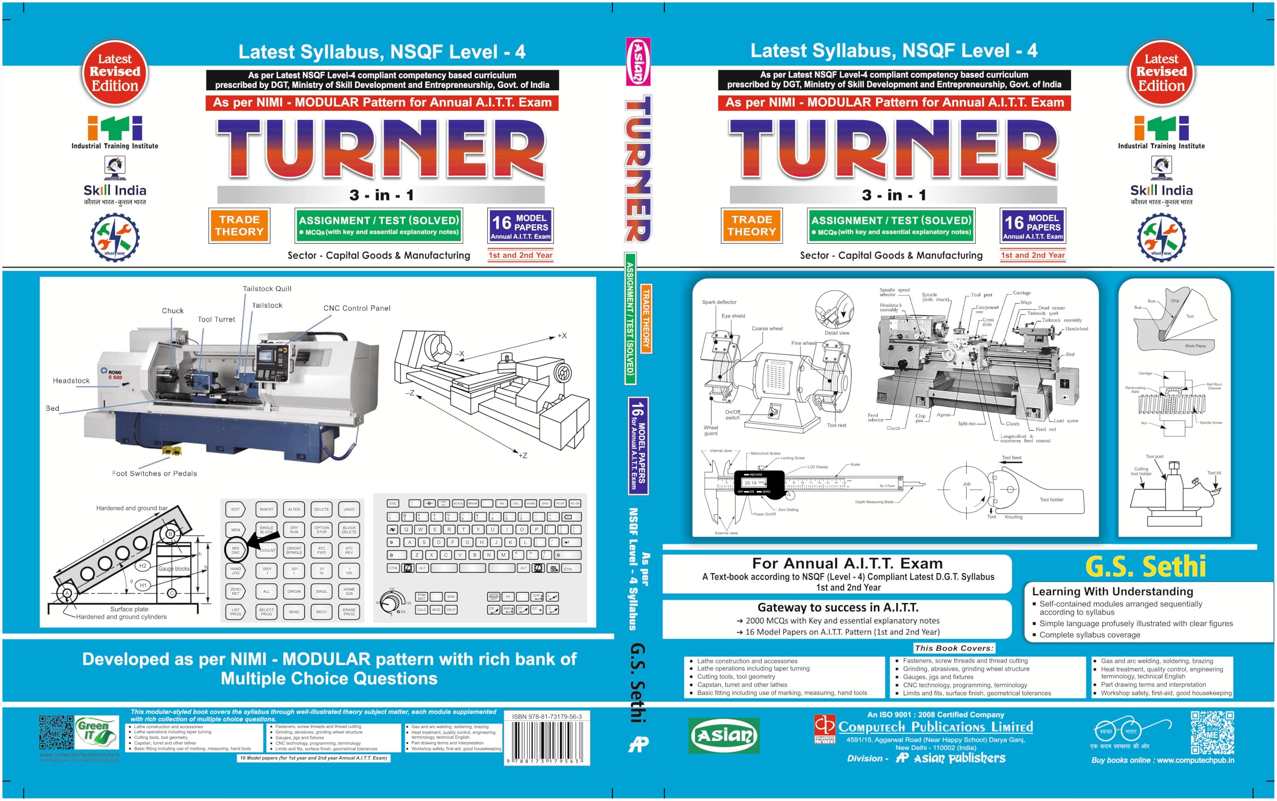 Buy TURNER 3-IN-1 TRADE THEORY (NSQF LEVEL - 4 SYLL.) (ENGLISH