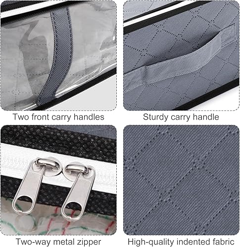 Miniatura 6 de Contenedores de almacenamiento debajo de la cama, organización y almacenamiento de armario de gran capacidad, almacenamiento de juguetes con asas