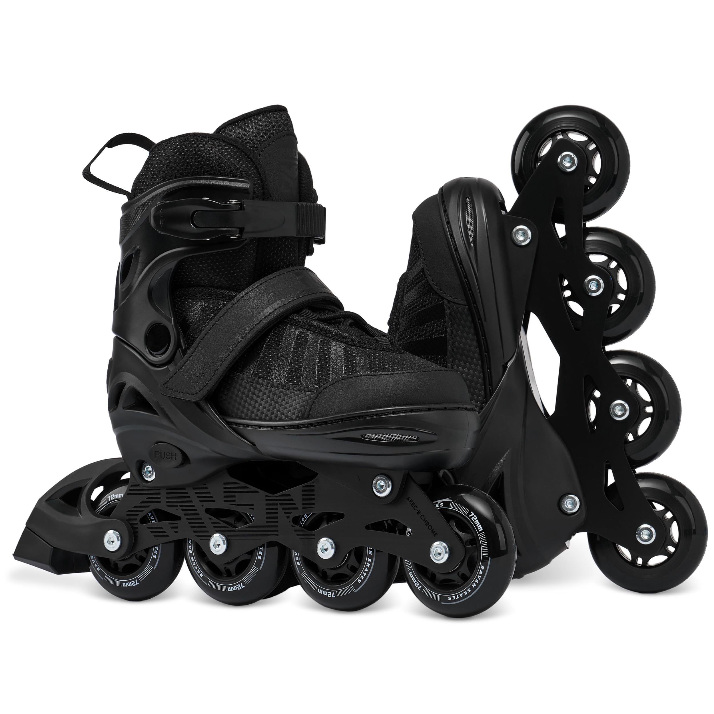 RAVEN Inline Skates 2in1 Pattini da ghiaccio regolabili per bambini adulti 38-42