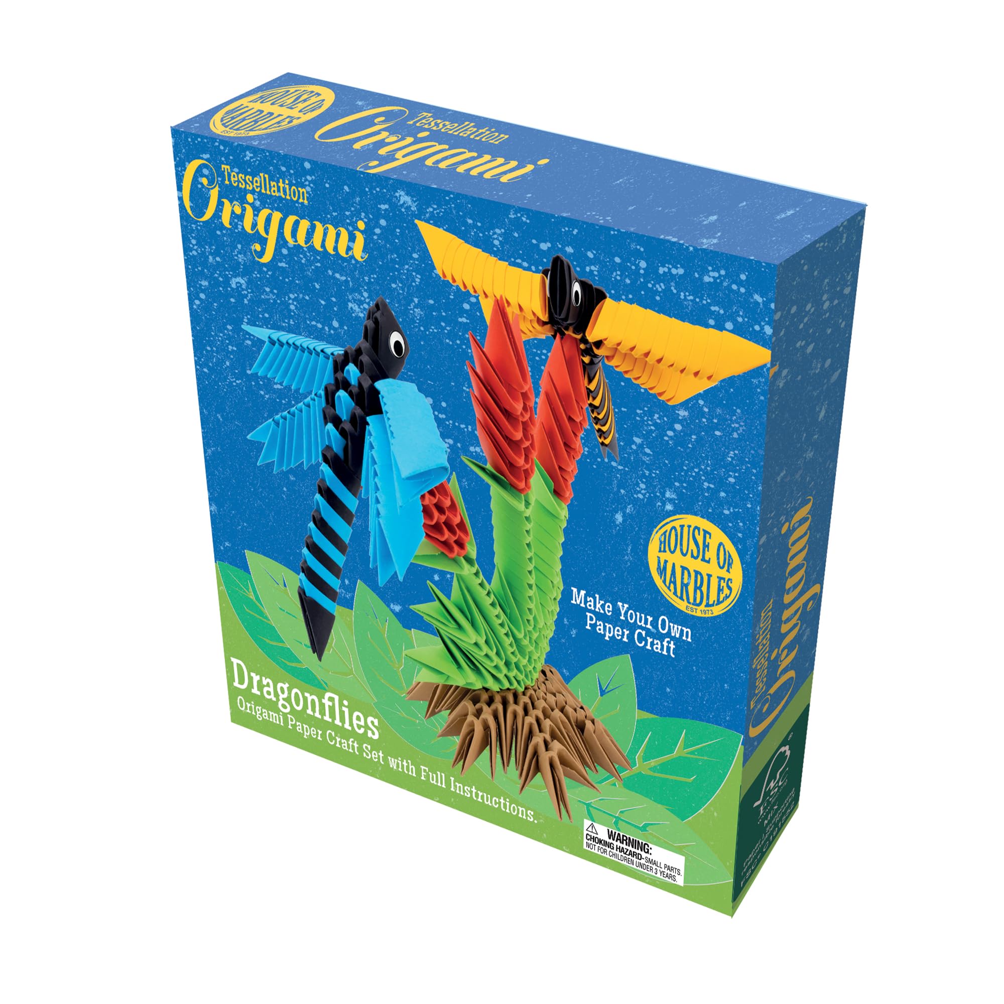 House of Marbles Dragonflies Deluxe Origami Paper Craft Set