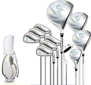 PGM Rio Womens Right Handed Golf Clubs Set Sliver Ladies Complete Right Handed Set LTG014