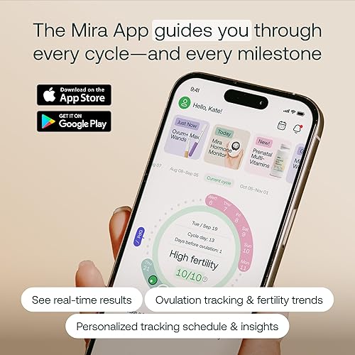 Miniatura 6 de Mira Varitas Fertility Max, tiras de prueba de ovulación para mujeres, predice y confirma la ovulación en casa, rastrea PdG, LH y E3G, uso con el