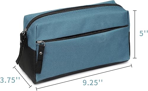 Miniatura 39 de BuyAgain Neceser de aseo personal, neceser de viaje, bolsa de baño, impermeable, kit de maquillaje cosmético para hombres o mujeres, Azul, Bolsa
