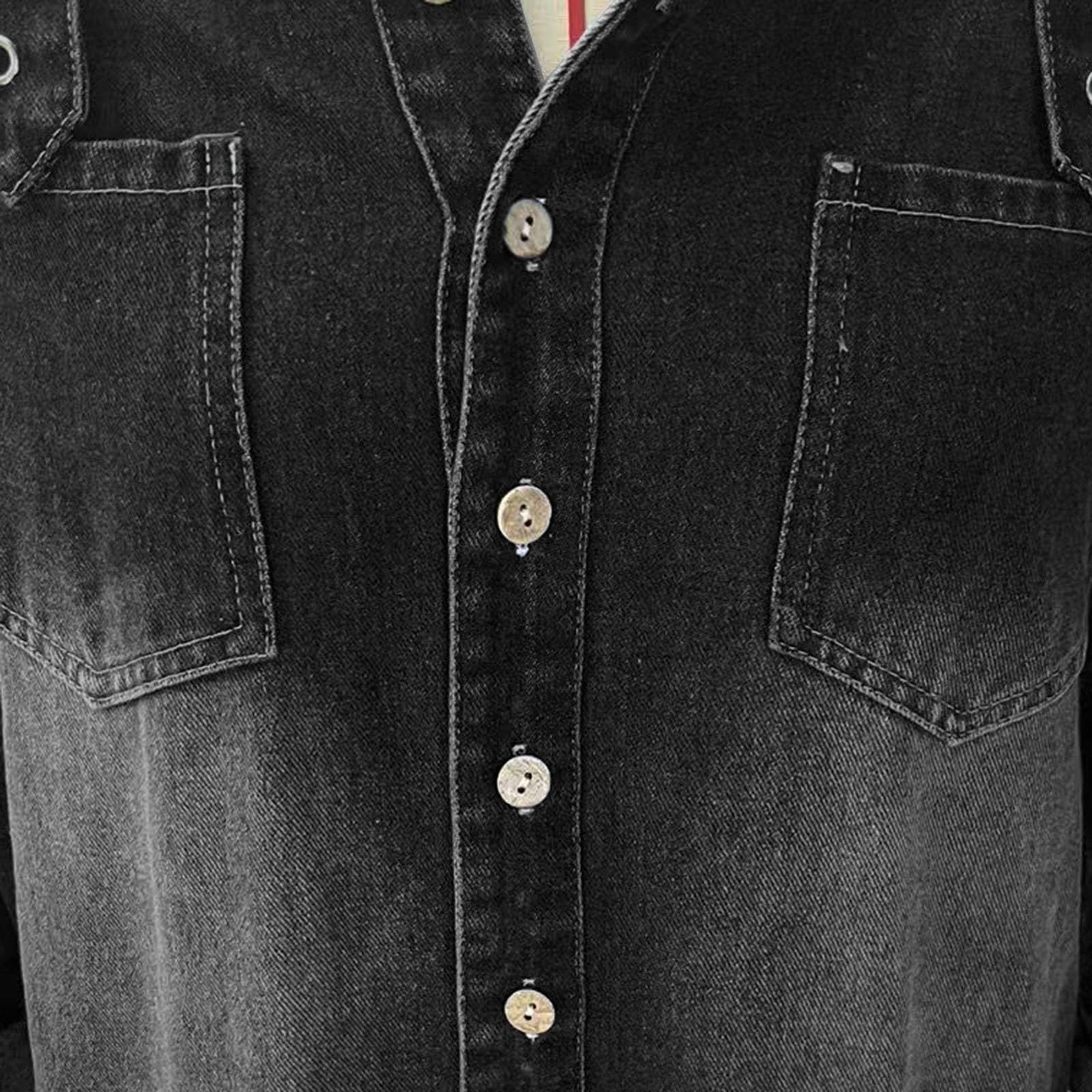 Mono vaquero para mujer, con bolsillos, mono elegante, retro, vaquero, estilo vintage, estilo vaquero, largo