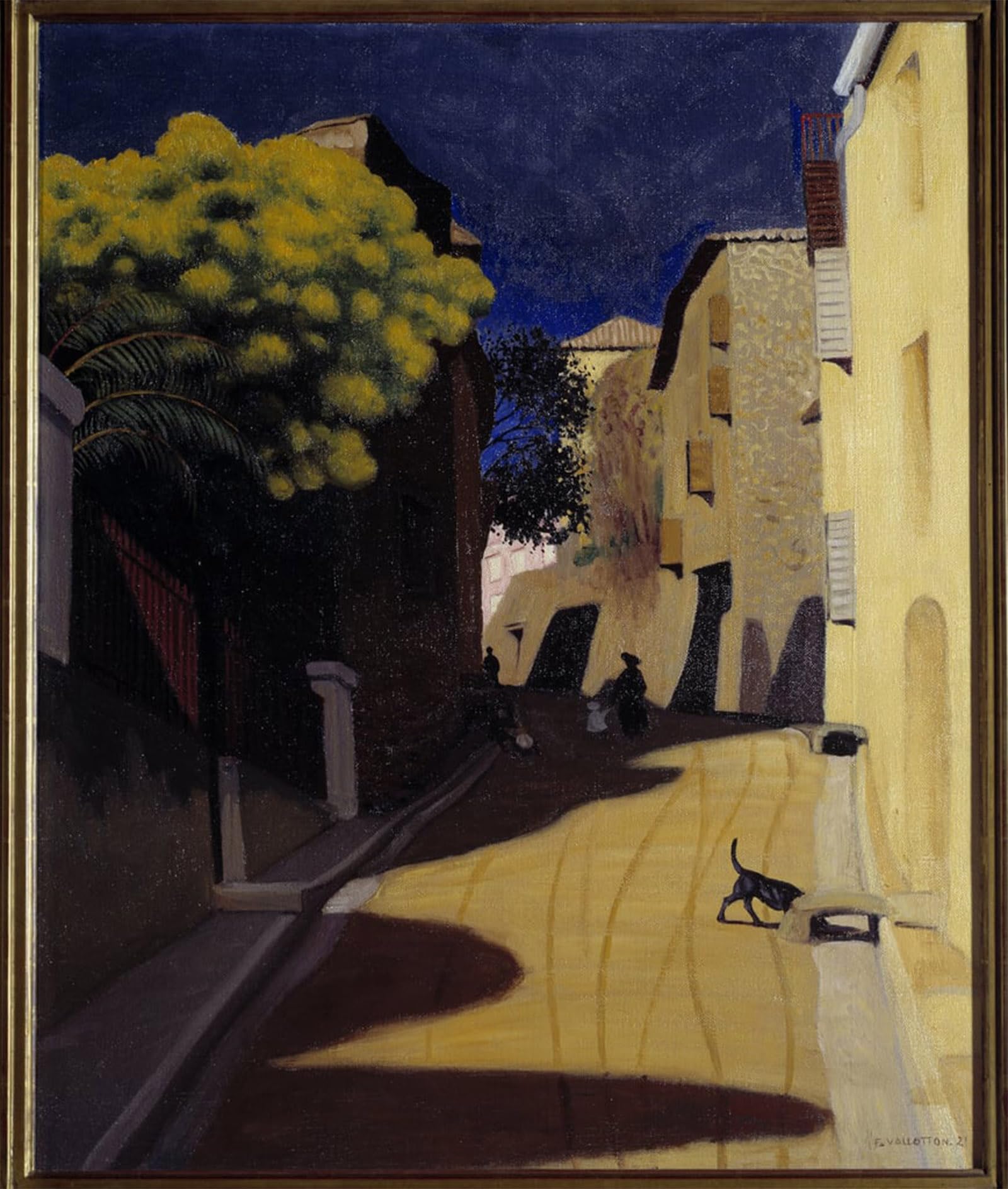 HRJUBWREE Oil Painting Prints on Canvas Painting Picture Mimosas in bloom in Cagnes in by Felix Edouard Vallotton Artwork Canvas Prints for Home Decor 60x90cm