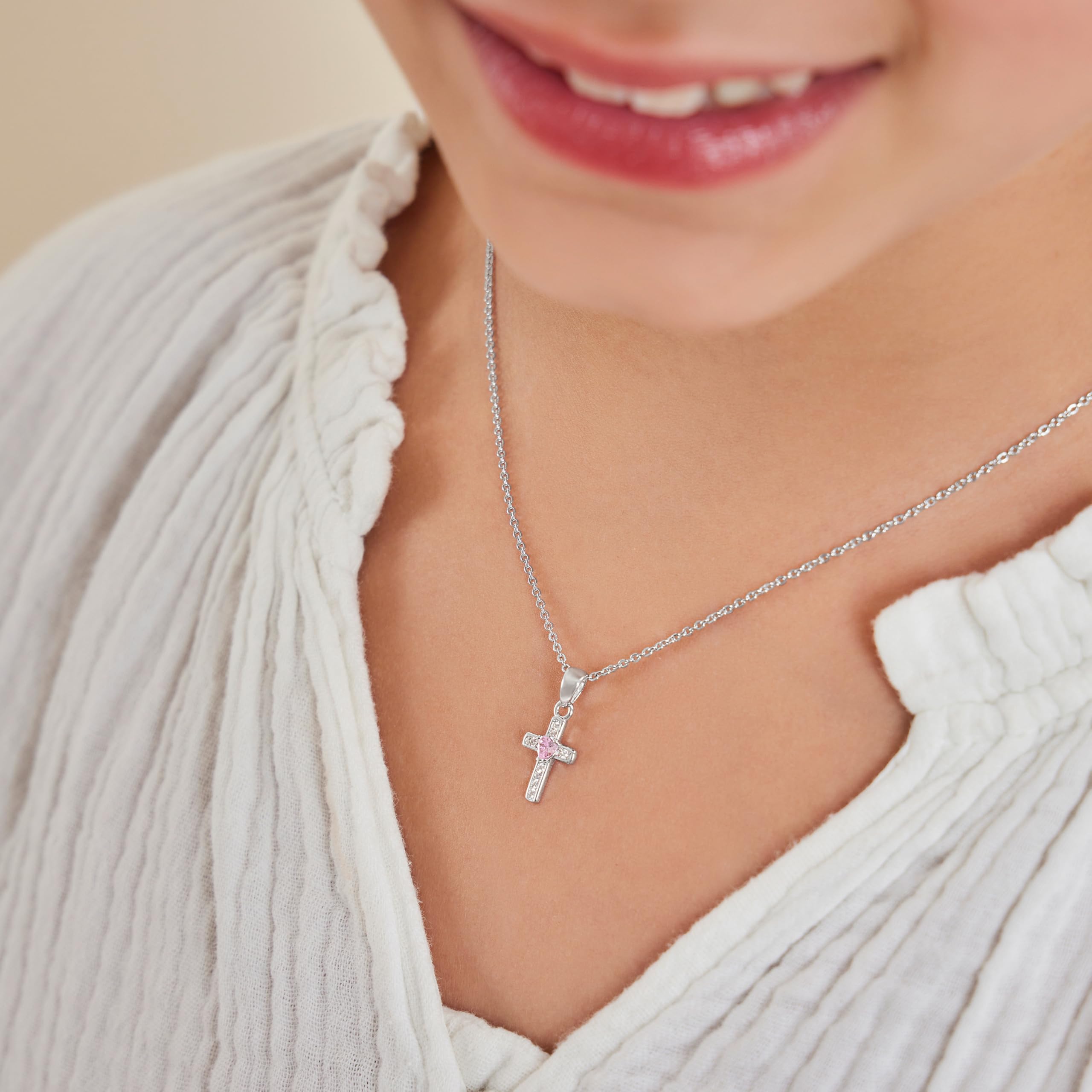 amor Collar con colgante de plata de ley 925 para niñas, color plata, viene en caja de regalo de joyería