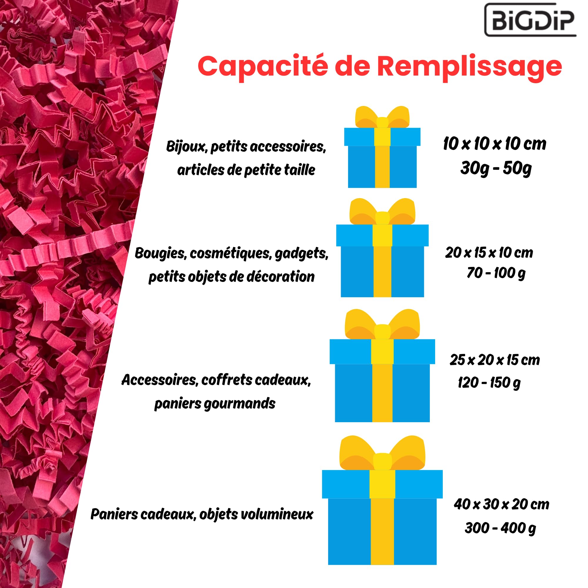 Rozdrobniony papier 1kg - Rozdrobnienie prezentów, wypełnianie pudełek na prezenty i kosze, ochrona i kalowanie, Boże Narodzenie, wesela, urodziny, narodziny, opakowanie dekoracyjne - naturalne