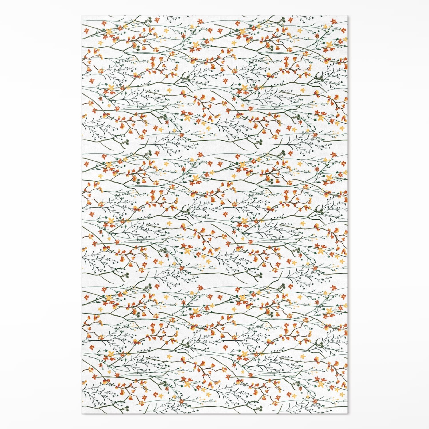 Tapis de sol vinyle Floorart Design au style élégant fleurs et brindilles