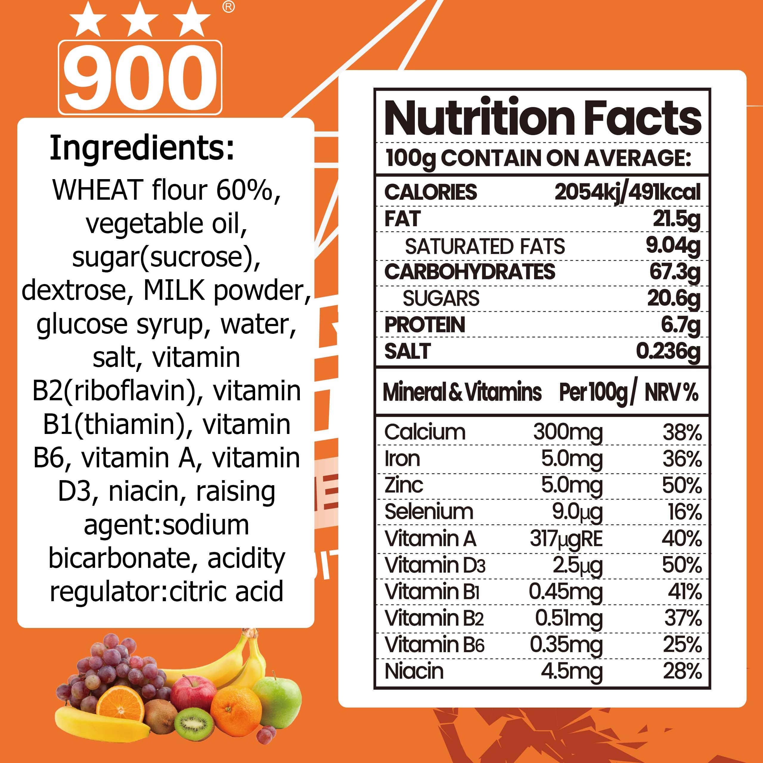 Barres alimentaires d’urgence - saveur de fruits, biscuits compressés, urgence, aliments de survie hypercaloriques, camping et randonnée, 12 pièces, longue durée de conservation