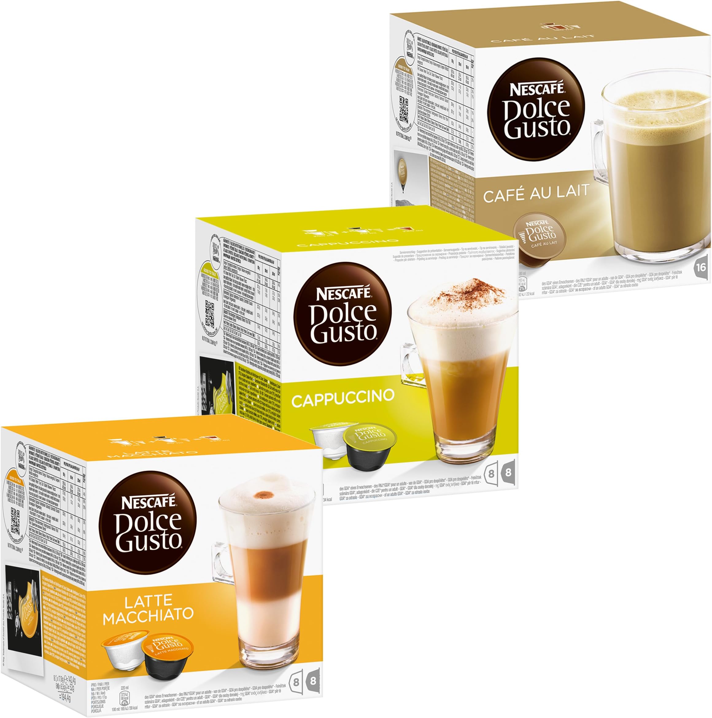 Welche Dolce Gusto Kapseln Schmecken Am Besten NESCAFÉ Dolce Gusto Family Edition Set, Kaffee, Kaffeekapsel, 6 x 16
