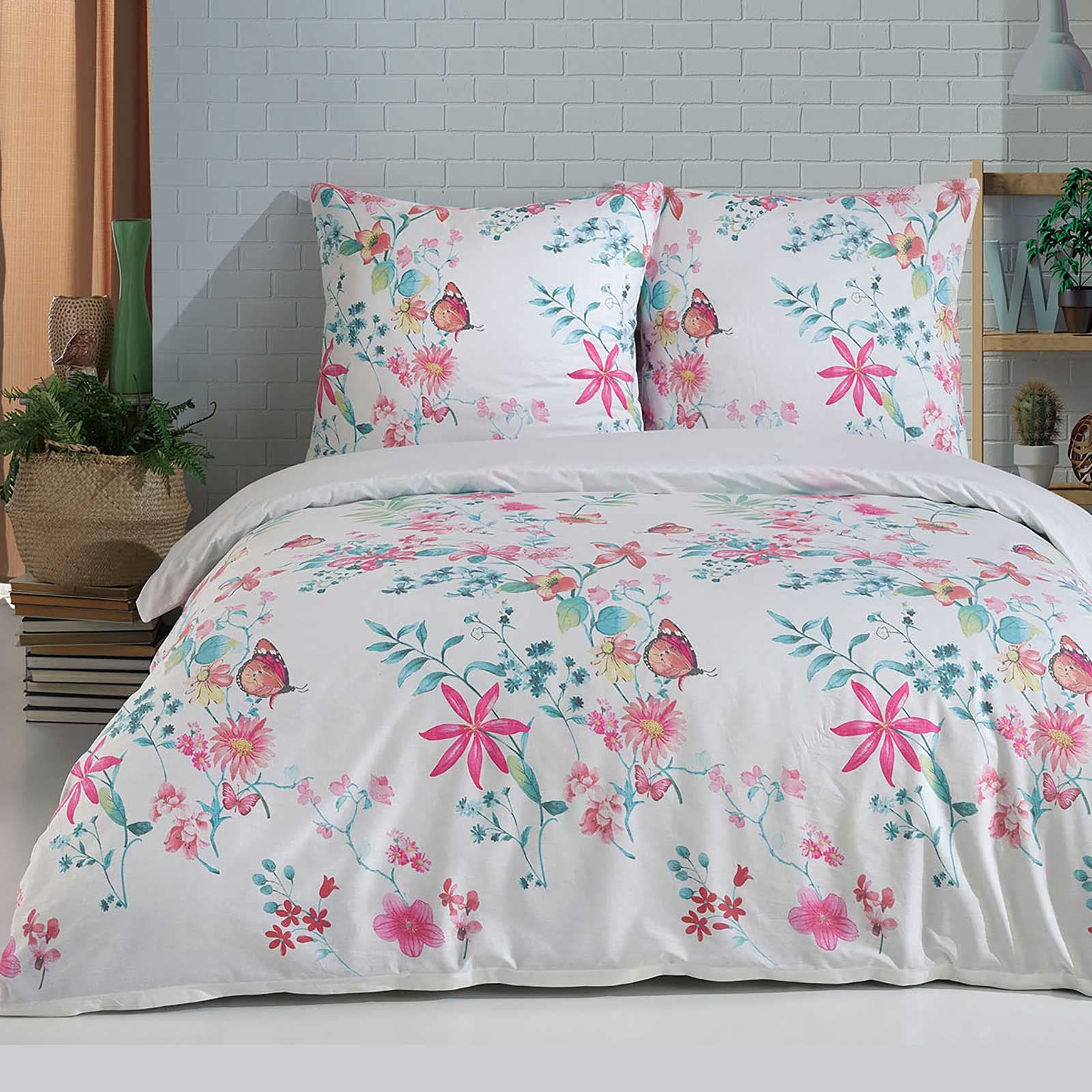 Buymax Bettwäsche Set aus 100% Baumwolle Renforcé, Streifen & Moderne Muster, mit Reißverschluss, Oeko-TEX Standard 100, Verschiedene Größen