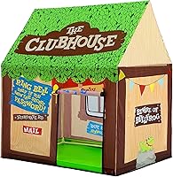 SweHouse Kids Play Tent: Indoor Outdoor Clubhouse for Toddlers with Roll-Up Door & Windows - Boy Girl Playhouse Birthday Gift