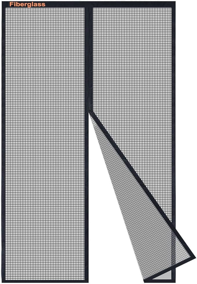 Fliegengitter Balkontür 80x210cm - Magnet Insektenschutz Ohne Bohren