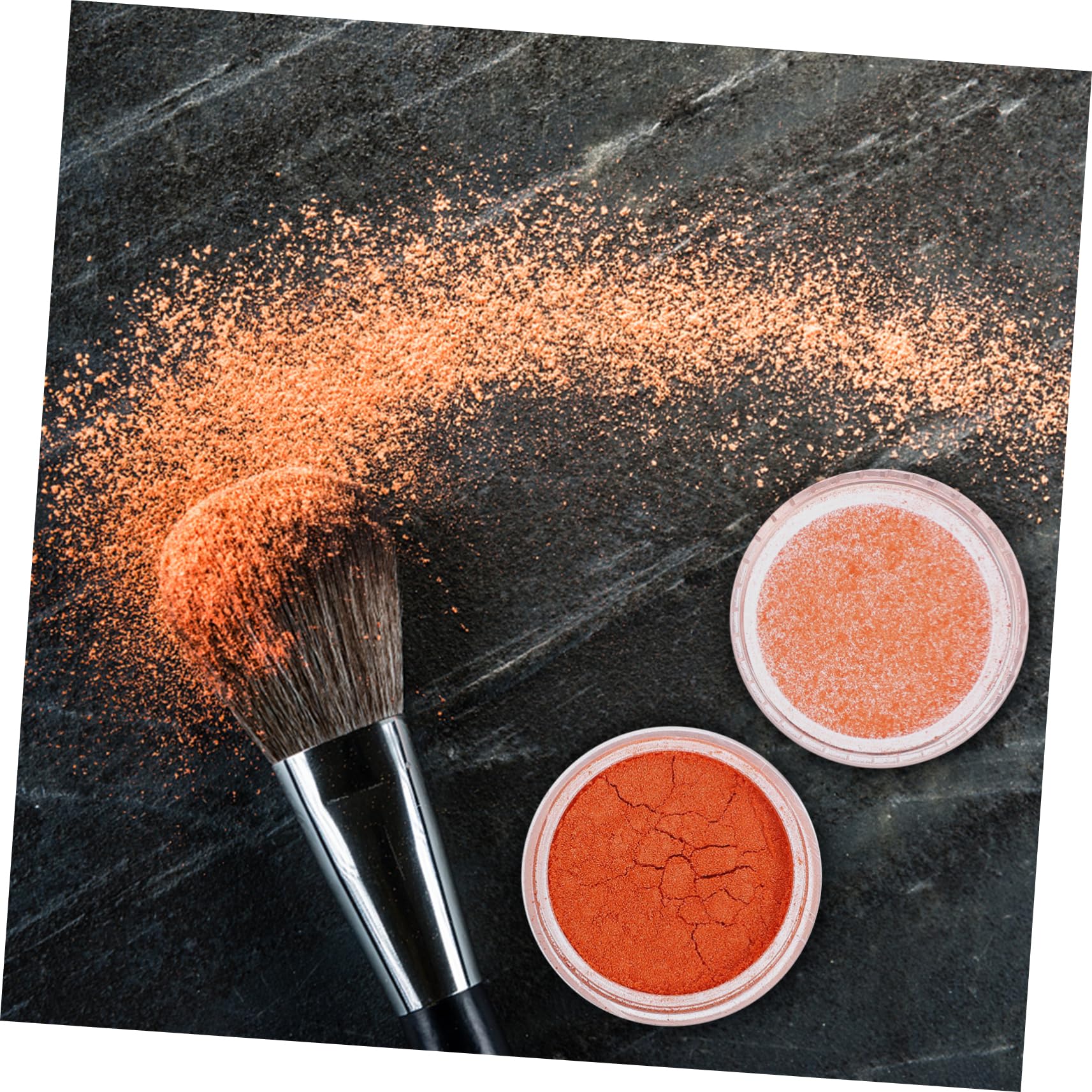 Homoyoyo 16pcs Light Pink Glitter Iridescent Makeup Pigment for DIY Craft Party