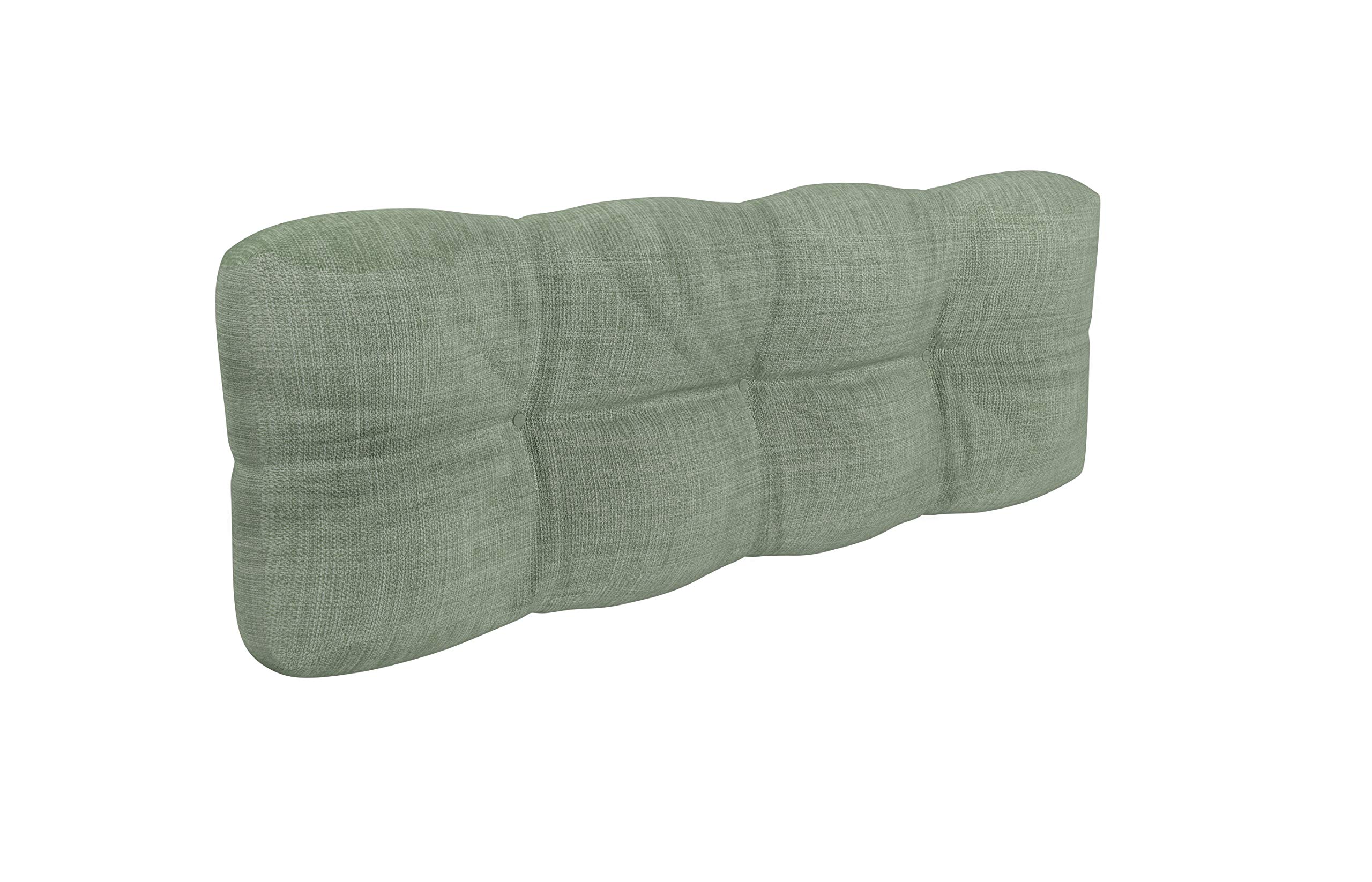 POKAR Euro Pallet Quilted Pillow - 1x Back Cushion 120 x 40cm, Garden Pillows, Pallet Garden Sofa Bench Furniture, Patio, Without Pallets, Green — image 1
