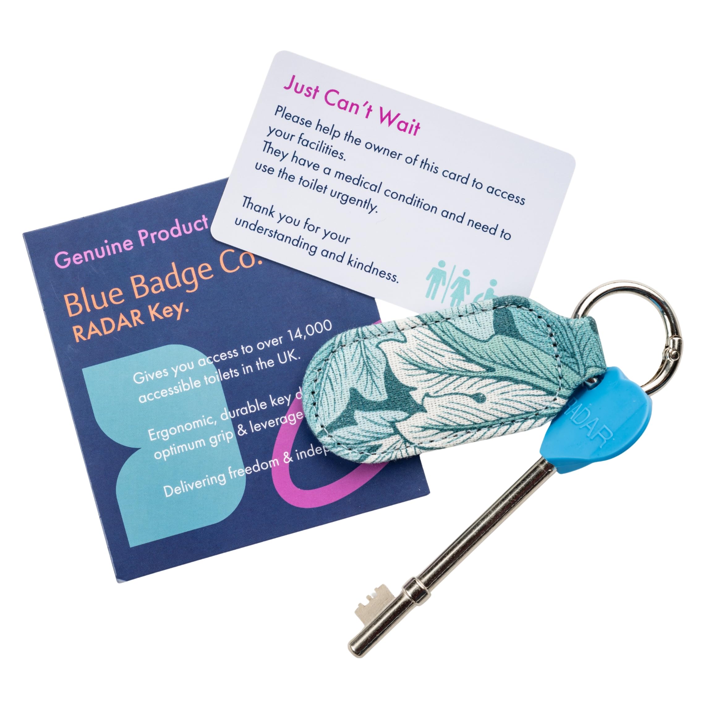 Official & Genuine Radar Disabled Toilet Key with William Morris