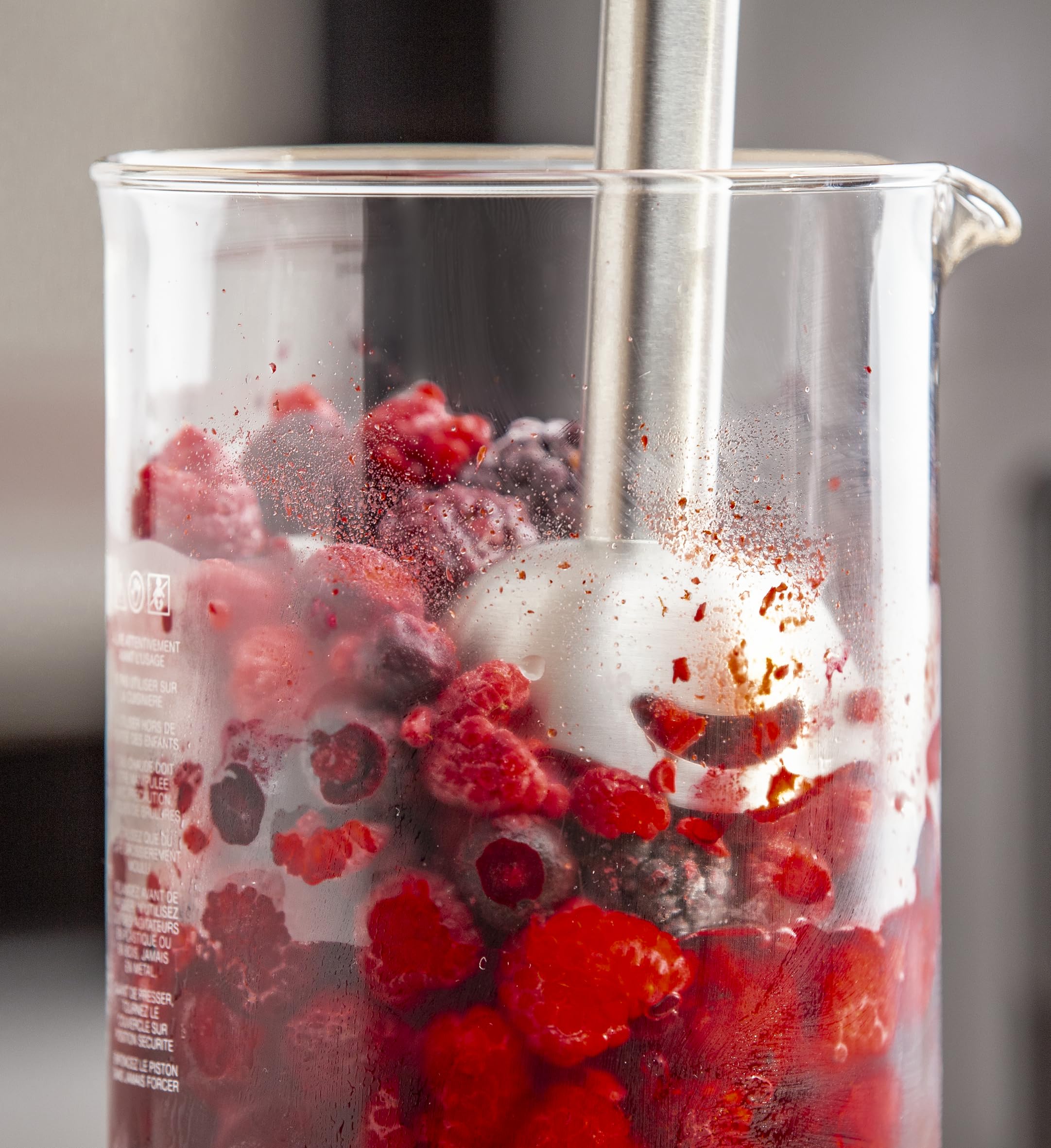 Tefal HB672830 Quickchef+ 2w1 blender ręczny i rozdrabniacz, 1000 W, płynna regulacja prędkości, przycisk Turbo, ochrona przed rozpryskiwaniem, technologia ostrzy Powelix, stal nierdzewna, czarny